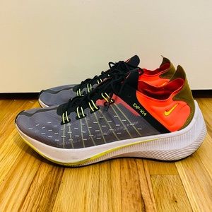 Nike EXP-X14 Pegasus Running Shoes - Black/Crimson Dark Grey/Volt